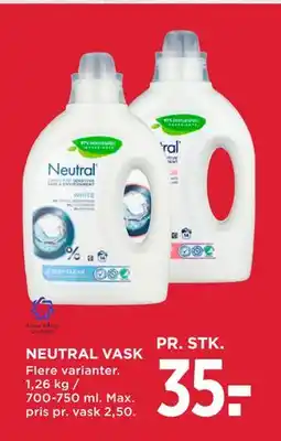 MENY NEUTRAL VASK tilbud