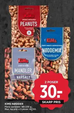 MENY KIMS NØDDER tilbud
