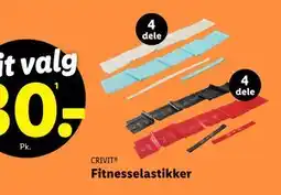 Lidl Fitnesselastikker tilbud