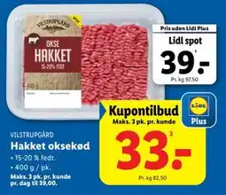 Lidl Hakket oksekød tilbud