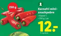 Lidl Kernefri minisnackpebre tilbud