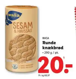 Lidl Runde knækbrød tilbud