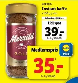 Lidl Instant kaffe tilbud