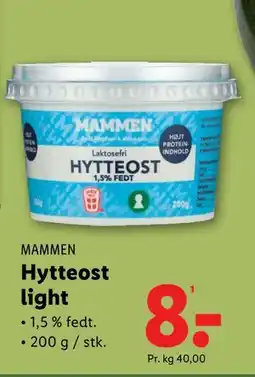 Lidl Hytteost light tilbud