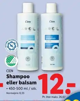 Lidl Shampoo eller balsam tilbud
