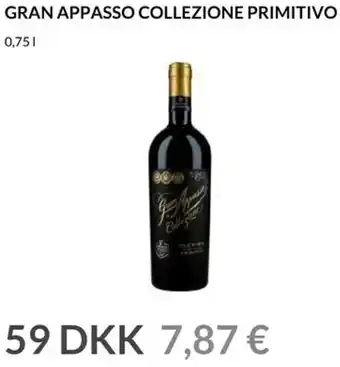 Nielsen's Discount Gran Appasso Collezione Primitivo 0,75 L tilbud