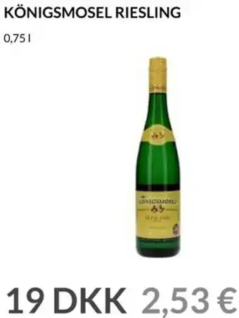 Nielsen's Discount Königsmosel Riesling 0,75 L tilbud