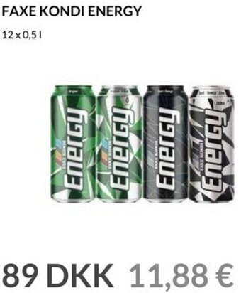 Nielsen's Discount Faxe Kondi Energy tilbud