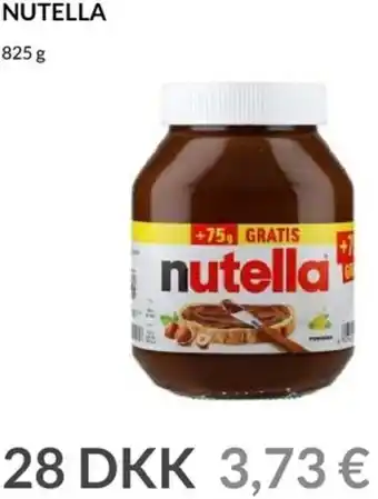 Nielsen's Discount Nutella 825g tilbud