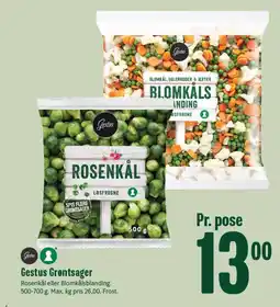 Min Købmand GESTUS Grøntsager tilbud
