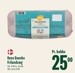 Min Købmand DAVA Danske frilandsæg tilbud