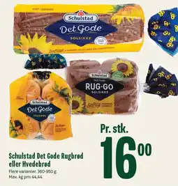 Min Købmand SCHULSTAD Det gode rugbrød eller hvedebrød tilbud