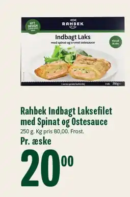 Min Købmand RAHBEK Indbagt laksefilet med spinat og ostesauce tilbud