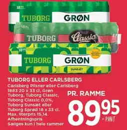 MENY Tuborg eller carlsberg tilbud
