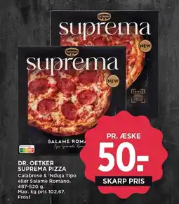MENY DR. OETKER Suprema pizza tilbud