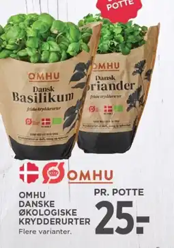 MENY OMHU Danske økologiske krydderurter tilbud
