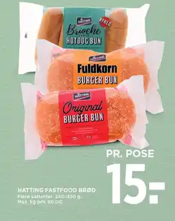MENY HATTING Fastfood brød tilbud