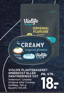 MENY Violife plantebaseret smøreost eller gratinerings ost tilbud