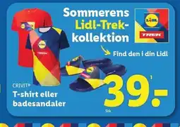 Lidl T-shirt eller badesandaler tilbud