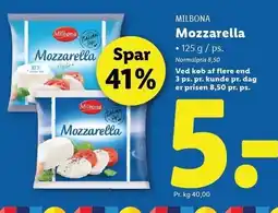 Lidl Mozzarella tilbud