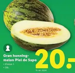 Lidl Grøn honningmelon Piel de Sapo tilbud