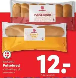 Lidl Pølsebrød tilbud
