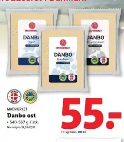 Lidl Danbo ost tilbud