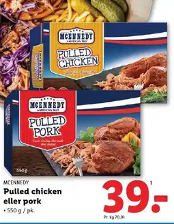 Lidl Pulled chicken eller pork tilbud