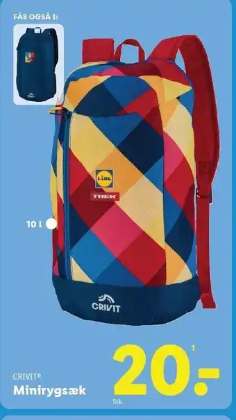 Lidl Minirygsæk tilbud