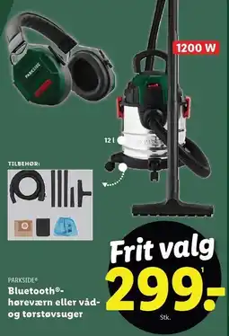 Lidl Bluetooth høreværn eller våd- og tørstøvsuger tilbud