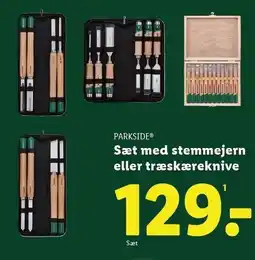 Lidl Sæt med stemmejern eller træskæreknive tilbud