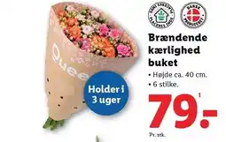 Lidl Brændende kærlighed buket tilbud