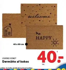 Lidl Dørmåtte af kokos tilbud
