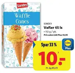 Lidl Vafler til is tilbud