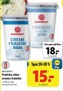 Lidl Fraiche eller creme fraiche tilbud