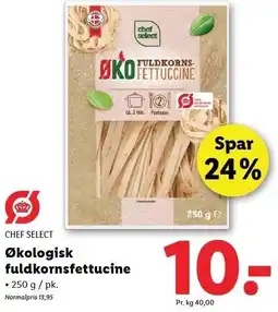 Lidl Økologiske fuldkornsfettucine tilbud