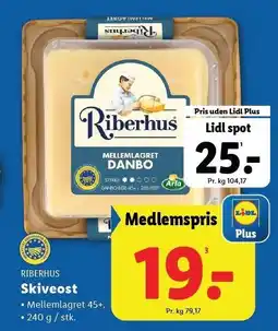 Lidl Skiveost tilbud
