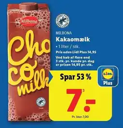 Lidl Kakaomælk tilbud