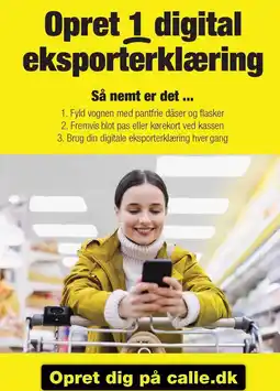 Calle Opret 1 digital eksporterklæring tilbud