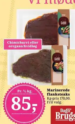 Dagli'Brugsen Marinerede flanksteak tilbud