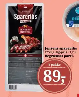 Dagli'Brugsen Jensens spareribs tilbud