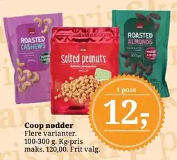 Dagli'Brugsen Coop nødder tilbud