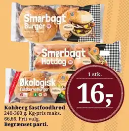 Dagli'Brugsen Kohberg fastfoodbrød tilbud