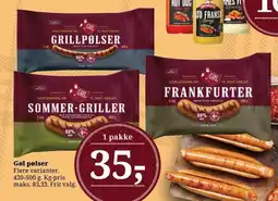 Dagli'Brugsen Gøl pølser tilbud