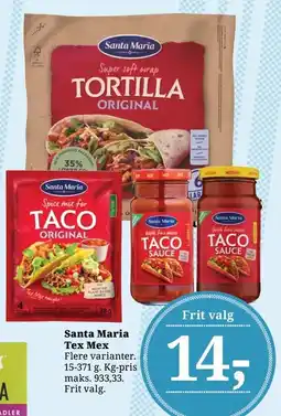 Dagli'Brugsen Santa Maria Tex Mex tilbud