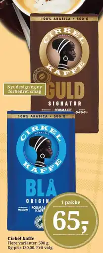 Dagli'Brugsen Cirkel kaffe tilbud