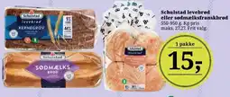 Dagli'Brugsen Schulstad levebrød eller sødmælksfranskbrød tilbud