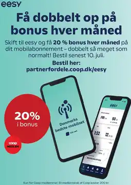 Dagli'Brugsen Få dobbelt op på bonus hver måned tilbud