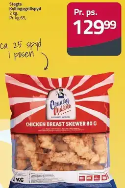 Fleggaard Stegte kyllingespyd tilbud