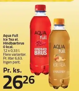 Fleggaard Aqua Full Ice Tea el. Hindbærbrus tilbud